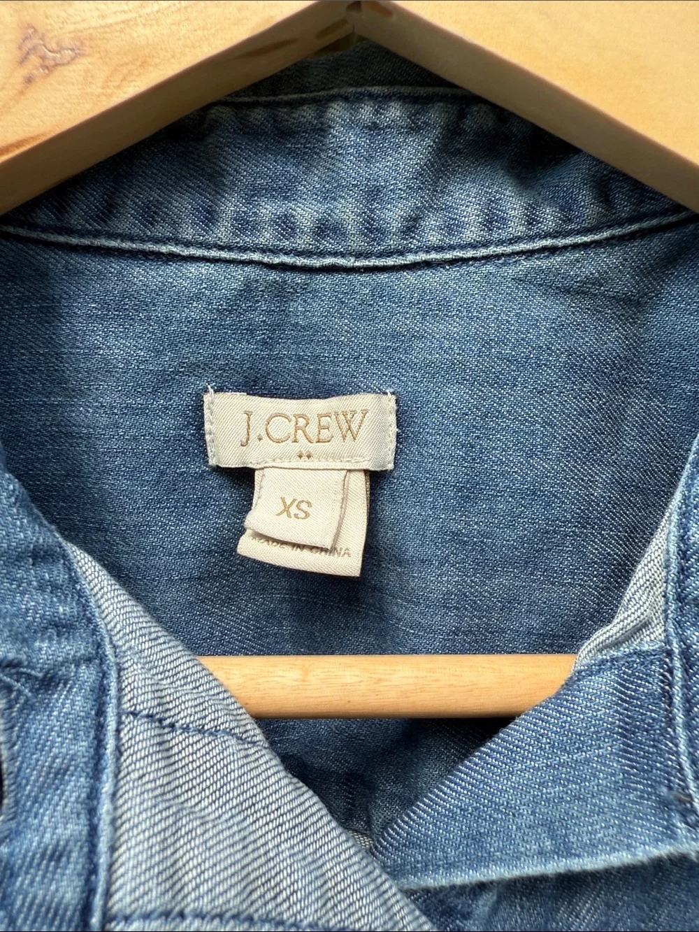 J.Crew Denim Short Sleeve Button-Up Shirt